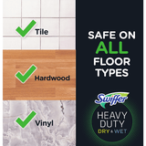 Swiffer Sweeper Dry & Wet Floor Cleaner Pet 2-In-1 Starter Kit(4/Case)-Chicken Pieces