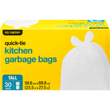 Quick-Tie Tall Kitchen Convenient  Garbage Bags - 30 Pack(8/Case)-Chicken Pieces