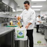 GLAD White Tall Easy-Tie Closure Garbage Bags - 45L - 30 Bags(8/Case)-Chicken Pieces