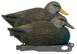 Hard Core Decoys Rugged Series Magnum Black Duck Decoys (3 Drakes & Hens). CHICKEN PIECES.