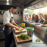 GLAD Small Compost Bags 10 Litres, 20 Bags(8/Case)-Chicken Pieces