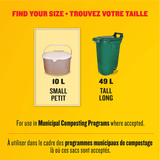 GLAD Small Compost Bags 10 Litres, 20 Bags(8/Case)-Chicken Pieces