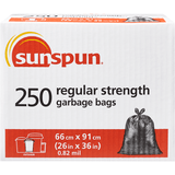 SUNSPUN Outdoor Regular Strength Garbage Bags - 250 Bags(8/Case)-Chicken Pieces