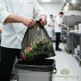 SUNSPUN Regular Strength Kitchen Garbage Bags - 500 Bags(8/Case)-Chicken Pieces