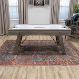 American Legend Rustic Gray Brookdale 72" Wood Air Hockey Table-Chicken Pieces