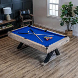 American Legend Kirkwood 7' Rustic Blond Wood Billiard / Pool Table-Chicken Pieces