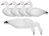 Mayhem Decoys Full-Body Snow Goose Decoys (4 Feeders & 2 Resters). CHICKEN PIECES.