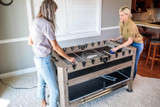 Triumph 56" 4-in-1 Adjustable Leg Levelers Swivel Game Table-Chicken Pieces