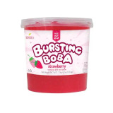 Bossen Pure25 Strawberry Bursting Boba 7.04 lb. (3.19 kg) - 4/Case | Real Juice-Chicken Pieces