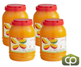 Bossen Mango Jelly Topping 8.38 lb. (3.8 kg) - 4/Case | Sweet Mango Infusion-Chicken Pieces
