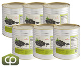 Bossen #10 Can Grass Jelly Liquid Concentrate 6.17 lb. (2.8 kg) - 6/Case | Smooth-Chicken Pieces
