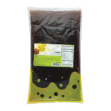 Bossen 4.4 lb. Brown/Black Sugar Crystal Boba in Syrup | Translucent(6/Case)-Chicken Pieces