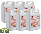 Bossen Peach Bubble Tea Concentrated Syrup 1.9 kg (64 fl. oz.) - Juicy Sweetness(6/Case)-Chicken Pieces