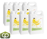 Bossen Banana Bubble Tea Concentrated Syrup 64 fl. oz. (1.89 L) - Real Banana(6/Case)-Chicken Pieces