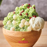 Bossen 2.2 lb. (1 kg) Bubble Tea Matcha Snow Ice Powder Mix(10/Case)-Chicken Pieces