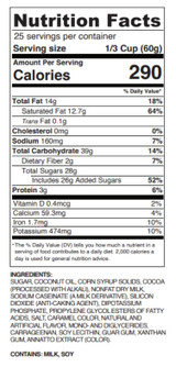 Capora Frozen Hot Chocolate Frappe Mix 3.5 lb. - Premium Caffeine(5/Case)-Chicken Pieces