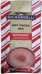 Ghirardelli Peppermint Hot Cocoa Mix Packets - 16/Box(12/Case)-Chicken Pieces