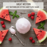 Great Western 6/Case 1/2 Gallon Carton Watermelon Cotton Candy Floss Sugar | Juicy Watermelon-Chicken Pieces