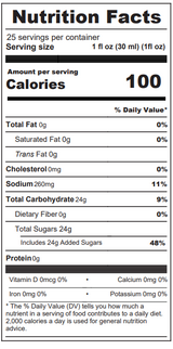 DaVinci Gourmet All-Natural Hawaiian Salted Caramel Syrup 25oz/750 mL - Chicken Pieces