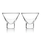 Heavy Base Crystal Martini Glasses by Viski®