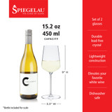 Spiegelau Definition 15.2 oz White Wine Glass (set of 2) Spiegelau Definition 15.2 oz White Wine Glass (set of 2)