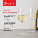 Spiegelau Definition 15.2 oz White Wine Glass (set of 2) Spiegelau Definition 15.2 oz White Wine Glass (set of 2)