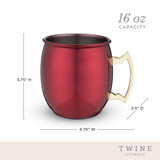 Red Moscow Mule Mug by Twine® Red Moscow Mule Mug by Twine®