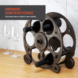 Gears And Wheels Wine Rack by Foster & Rye