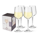 Reserve Inez Crystal Chardonnay Glasses By Viski (set of 4)