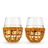 Island Stemless Wine Glass Set by Twine Living® Island Stemless Wine Glass Set by Twine Living®