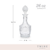 Crystal Vintage Decanter by Twine® Crystal Vintage Decanter by Twine®