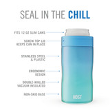 Stay-Chill Slim Can Cooler in Lagoon by HOST® Stay-Chill Slim Can Cooler in Lagoon by HOST®