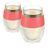 Wine FREEZE in Coral (set of 2) by HOST® Wine FREEZE in Coral (set of 2) by HOST®