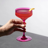 Reserve Nouveau Crystal Coupes in Berry by Viski (set of 2)