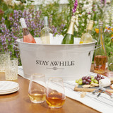 Stay Awhile Metal Drink Tub by Twine® Stay Awhile Metal Drink Tub by Twine®