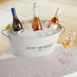 Stay Awhile Metal Drink Tub by Twine® Stay Awhile Metal Drink Tub by Twine®