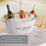 Stay Awhile Metal Drink Tub by Twine® Stay Awhile Metal Drink Tub by Twine®