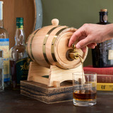 Whiskey Barrel Drink Dispenser by Foster & Rye