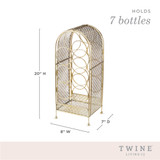 Trellis 7 Bottle Wine Rack by Twine Trellis 7 Bottle Wine Rack by Twine
