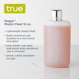 Rogue: 10 Oz Plastic Flask