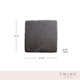 Square Slate Coasters by Twine®