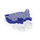 U Ice of A Ice Blue Silicone Cube Tray by TrueZoo U Ice of A Ice Blue Silicone Cube Tray by TrueZoo