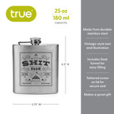 Shit Show Stainless Steel Flask by True Shit Show Stainless Steel Flask by True