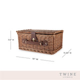 Newport Wicker Picnic Basket by Twine® Newport Wicker Picnic Basket by Twine®