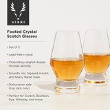 Footed Crystal Scotch Glasses by Viski®