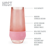 Champagne FREEZE™ in Blush Tint (set of 2) by HOST® Champagne FREEZE™ in Blush Tint (set of 2) by HOST®