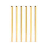 Gold Lowball Straws by Viski