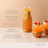 Island Carafe & Stemless Wine Glass Set by Twine Living® Island Carafe & Stemless Wine Glass Set by Twine Living®
