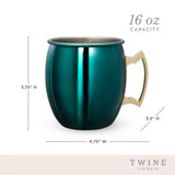 Emerald Moscow Mule Mug by Twine® Emerald Moscow Mule Mug by Twine®