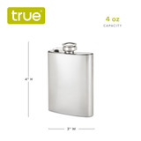 TrueFlask: 4 oz Stainless Steel Flask